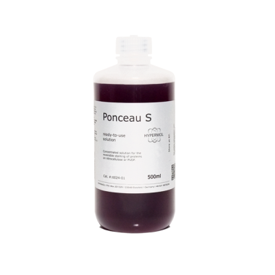 Ponceau S Solution - Reversible Blot Staining Solution, 500 ml